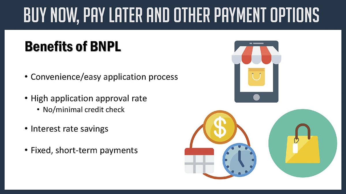 A preview image of the webinar on Buy Now Pay Later and Other Payments