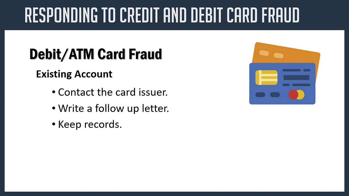 A preview image for the webinar Responding to Credit and Debit Card Fraud