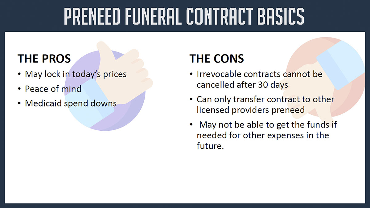 Preview image of the Preneed Funeral Contract Basics webinar