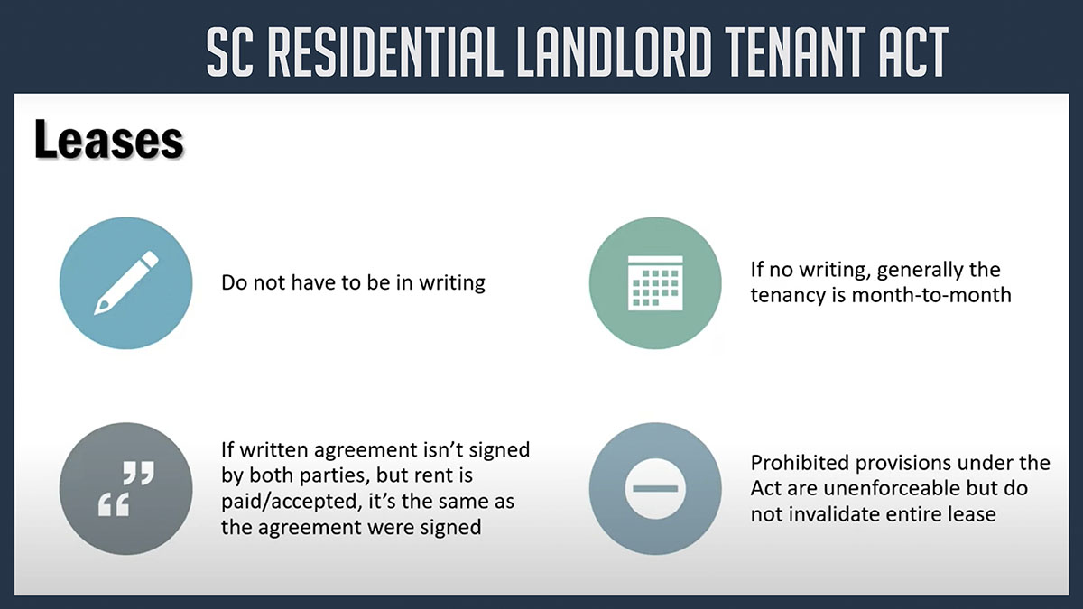 Thumbnail preview of the SC Residential Landlord Tenant Act webinar