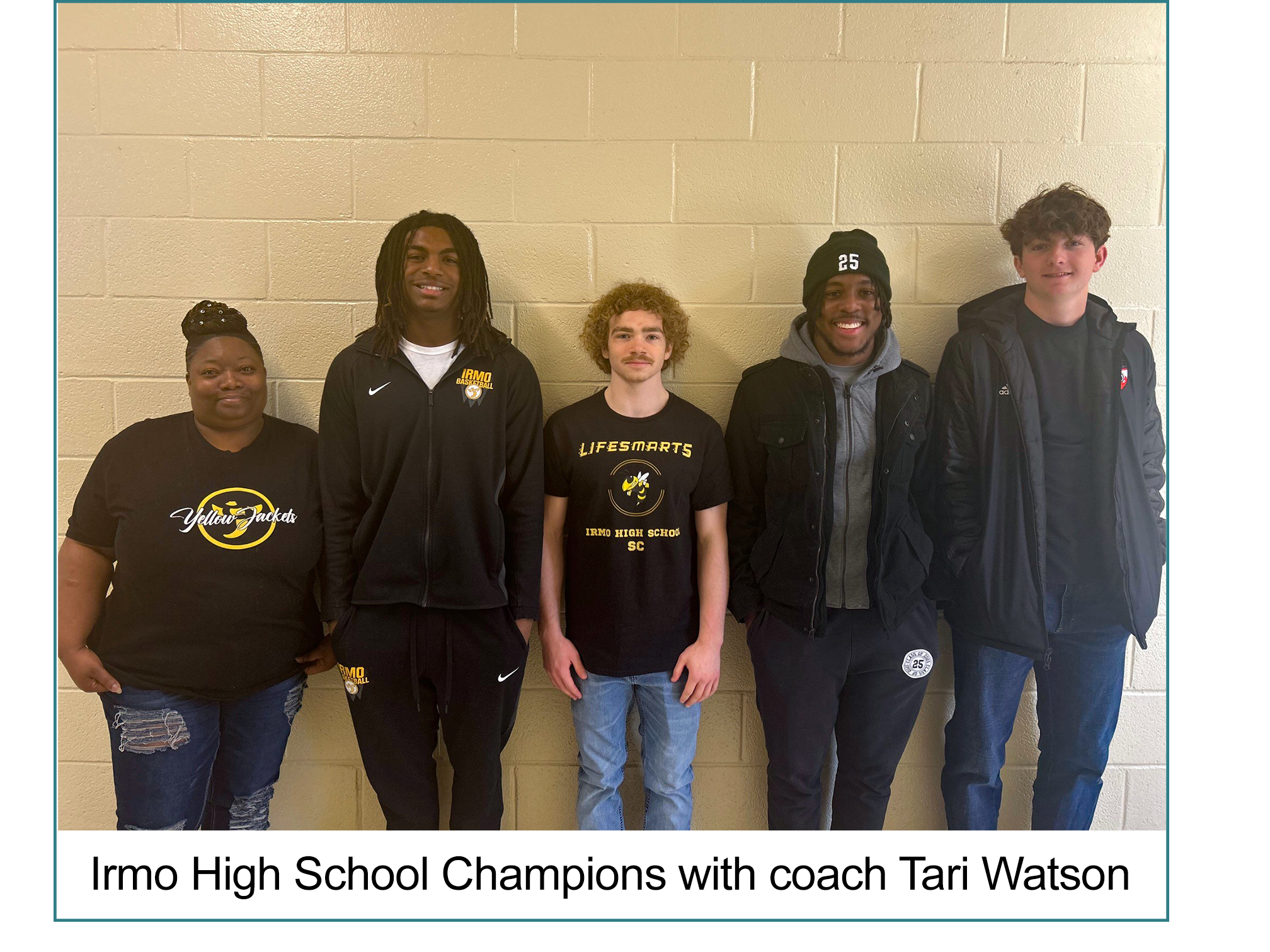 irmo high school champions with coach tari watson