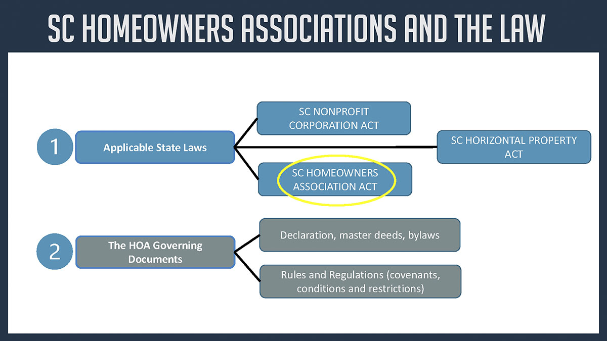 thumbnail view of the SC Homeowners Associations and the Law webinar